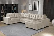 Sofá de Canto 6 Lugares com Chaise Bia