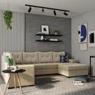 Sofá de Canto 6 Lugares com Chaise Direito Paris Suede Animale Cinza Sofá de Canto 6 Lugares com Chaise Direito Paris Suede Animale Cinza