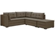 Sofá de Canto 6 Lugares com Puff Veluplus Vegas Sofá de Canto 6 Lugares com Puff Veluplus Vegas