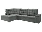 Sofá de Canto 6 Lugares Retrátil Reclinável Suede Veludo Dallas Flexforma Estofados Sofá de Canto 6 Lugares Retrátil Reclinável Suede Veludo Dallas Flexforma Estofados