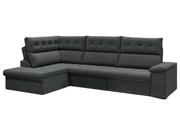 Sofá de Canto 6 Lugares Retrátil Reclinável Suede Veludo Madrid Flexforma Estofados Sofá de Canto 6 Lugares Retrátil Reclinável Suede Veludo Madrid Flexforma Estofados