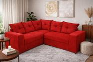 Sofá de Canto Bello Vermelho