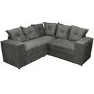 Sofá de Canto Belo 4 Lugares 180cm x 180cm Tecido Suede Felipe Estofados Cor Cinza