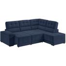 Sofá de Canto Best House Firenze Slim 4 Lugares Retrátil e Reclinável