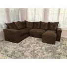 Sofá de Canto Chaise com Espreguiçadeira Marrom Sofá de Canto Chaise com Espreguiçadeira Marrom