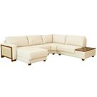 Sofá de Canto com Chaise lado Esquerdo 268cm - 232cm Londri Linho Off White - Sallar Home