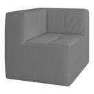 Sofá De Canto Modulado Na Caixa 1 Lugar 77cm Espuma D33 Multimóveis CR45349 Cinza