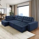 Sofá de Canto Retrátil e Reclinável com Molas 3,00x2,00 Marília Suede Rover & Beato Sofá de Canto Retrátil e Reclinável com Molas 3,00x2,00 Marília Suede Rover & Beato