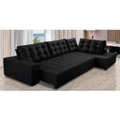 Sofá de Canto Retrátil e Reclinável com Molas 3,40x2,00 Berlim Suede Mirra Decor Sofá de Canto Retrátil e Reclinável com Molas 3,40x2,00 Berlim Suede Mirra Decor