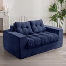 Sofá de chão estofado Bean Bag Chair MAXYOYO Navy Adult