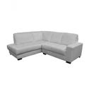 Sofá De Couro Canto Marrocos 2 Lugares Com Chaise Esquerda Branco Pigmentado - Mempra Design