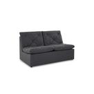 Sofá de Linho 2 Lugares Herval Flora, Linho Preto, 140 cm
