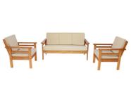 Sofá de Madeira Maciça 3 lugares e 2 Poltronas Sofá de Madeira Maciça 3 lugares e 2 Poltronas