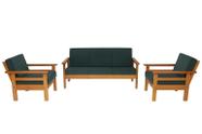 Sofá de Madeira Maciça 3 lugares e 2 Poltronas Sofá de Madeira Maciça 3 lugares e 2 Poltronas