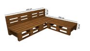 Sofá De Pallet Com Chaise - Design Moderno e Confortável Sofá De Pallet Com Chaise - Design Moderno e Confortável
