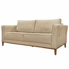 Sofá Decorativo 2 Lugares 170cm Pés em Madeira Tarantino Linho Bege G63 - Gran Belo