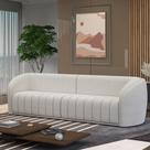 Sofá Decorativo Sala de Estar 292cm Adam 4 Lugares Boucle Branco G45 - Gran Belo Sofá Decorativo Sala de Estar 292cm Adam 4 Lugares Boucle Branco G45 - Gran Belo