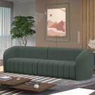 Sofá Decorativo Sala de Estar 292cm Adam 4 Lugares Veludo Cinza G45 - Gran Belo