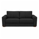 Sofá Decorativo Sala de Estar Champions 2 Lugares 150cm Couro Preto - Mozzelar