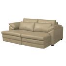 Sofá Decorativo Sala de Estar Marselha Retratil Manual 2 Lugares 175cm Couro Bege - Mozzelar