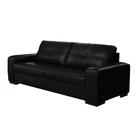 Sofá Decorativo Sala de Estar Punto 2 Lugares 170cm Couro Preto - Mozzelar