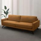 Sofá Decorativo Thalia 3 Lugares Sala de estar 210cm Pés em Aço Couro Caramelo G88 - Gran Belo Sofá Decorativo Thalia 3 Lugares Sala de estar 210cm Pés em Aço Couro Caramelo G88 - Gran Belo