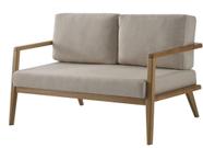 Sofá Dima 2 Lugares Assento Chic Pés Amendoa 140cm - 69701