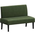 Sofá e sofá sem braços Loveseat Futon Yaheetech para espaços pequenos