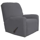 Sofá elástico reclinável Slipcover Easy-Going cinza, 4 peças Sofá elástico reclinável Slipcover Easy-Going cinza, 4 peças