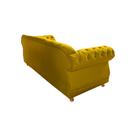 Sofá Elisabeth Luxo Chesterfield 2 Lugares Amarelo Ouro