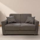 Sofá Estofado 2 Lugares Sala Estar Recepção Bruna Suede marrom