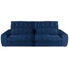Sofá Estofado Gralha Azul Maltes 3 Lugares Retratil e Reclinável 106x256x110cm