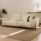 Sofá Fixo 2 Lugares Luxo 170 Cm Magnus Bege
