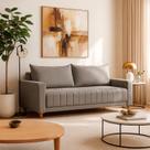 Sofá Fixo 2 Lugares para Sala Living 182cm Roma