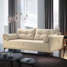 Sofá Fixo 3 Lugares com 2 Almofadas Verona Espresso Móveis