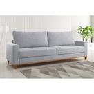 Sofá Fixo 4 Lugares com 2 Almofadas Soltas Inox Ares 220cm Sofá Fixo 4 Lugares com 2 Almofadas Soltas Inox Ares 220cm