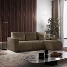Sofá Fixo Com Chaise 3M Living Veludo Com Molas Lado Direito Meu Sofá Online