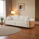 Sofá Fixo Heitor 4 Lugares Luxo Pé de Metal 2,60m Castellar Móbile