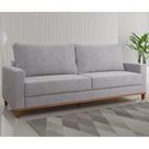 Sofá Fixo Living 2 Almofadas Soltas 4 Lugares 220cm Ares Bege Juta Sofá Fixo Living 2 Almofadas Soltas 4 Lugares 220cm Ares Bege Juta