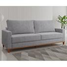 Sofá Fixo Living 2 Almofadas Soltas 4 Lugares 220cm Ares