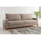 Sofá Fixo Living 2 Almofadas Soltas 4 Lugares 220cm Ares