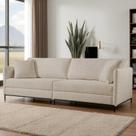 Sofá Fixo Ravi 4 Lugares Luxo 2,50m Castellar Móbile