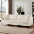 Sofá Fixo Ravi 4 Lugares Luxo 2,70m Castellar Móbile