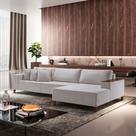 Sofá Grécia 4 Lugares com Chaise Linho 2,90M