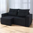 Sofa havai 1.80 cm - 1 conjunto preto