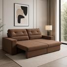 Sofá Hera Retrátil e Reclinável 3 Lugares Suede 200cm