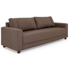 Sofá Herval Clean, 3 Lugares, Linho Marrom