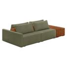 Sofá Ilha 2 Lugares Living 232cm Modulado Lary Bouclê K01 Cor Verde