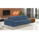 Sofá Ilha 3 Lugares Living 312cm Modulado para Sala Lary Veludo K01 - D'Rossi