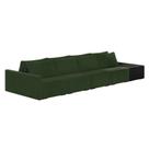 Sofá Ilha 4 Lugares Living 512cm Modulado Lary Veludo Verde Pu Pto K01 - D'rossi